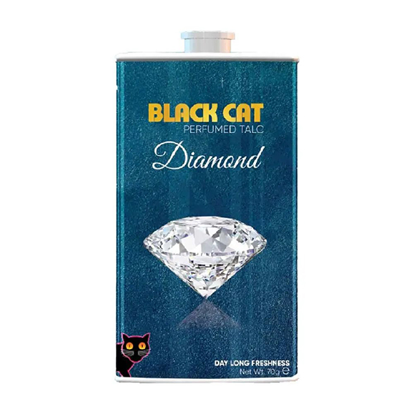 Black Cat Perfume Talc Powder Diamond 70g