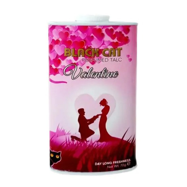 Black Cat Perfume Talc Powder Valentine 70g