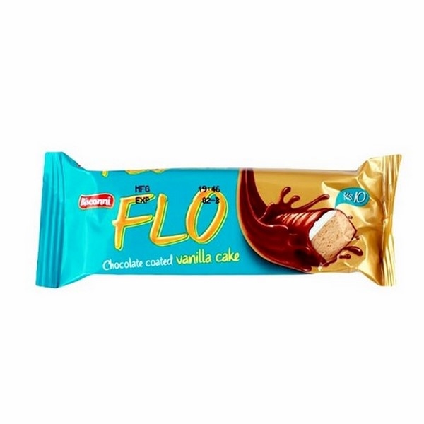 Bisconni Flo Chocolate Coated Vanilla Cake 15g