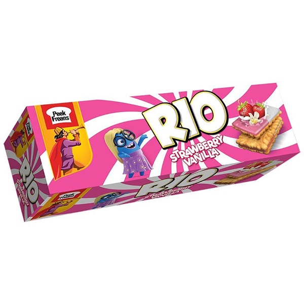 Peek Freans Rio Strawberry & Vanilla Biscuit 1 Box