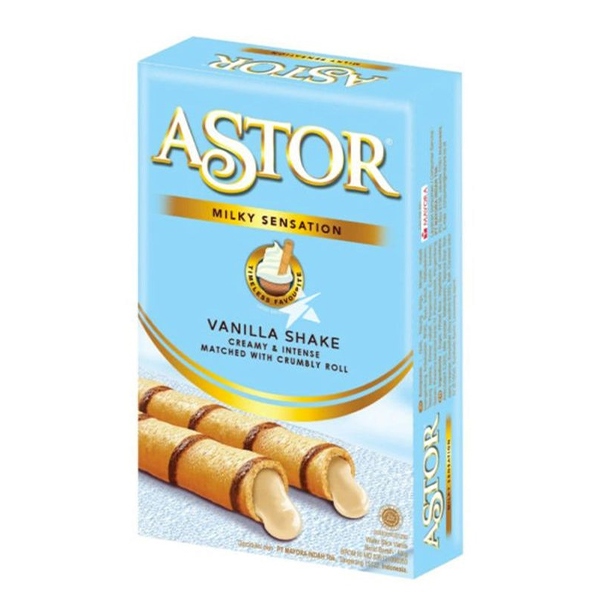 Astor Wafer Skinny Roll Vanilla Shake Basic 40g