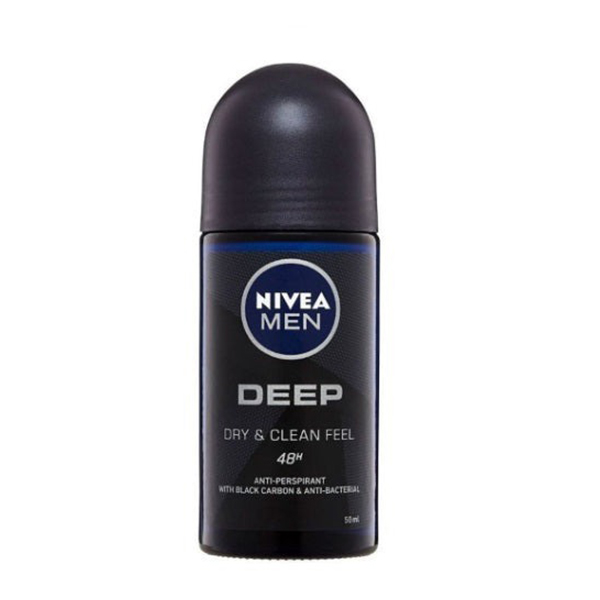 Nivea Men Roll On Deep Dry & Clean 50mg