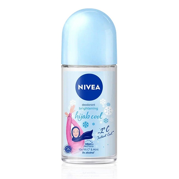 Nivea Brightening Hijab Cool (Roll on - 2C) 1 Unit