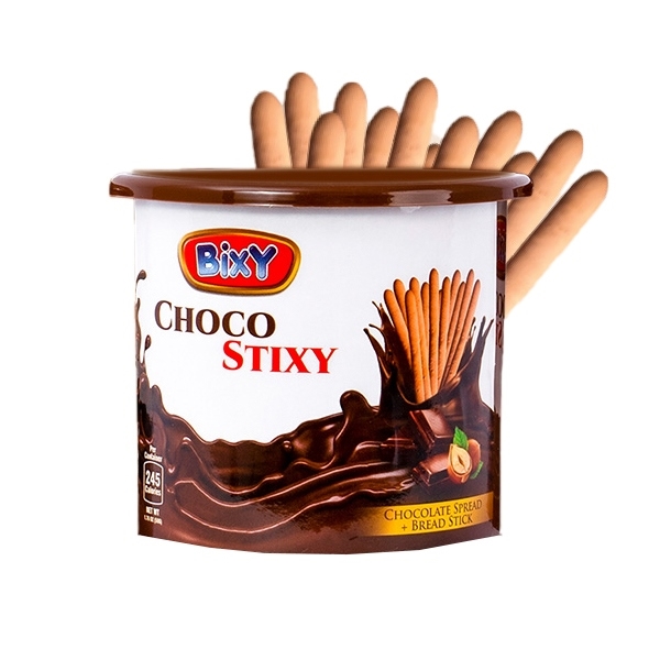 Bixy Choco Stixy Chocolate Spread + Bread Stick 50g