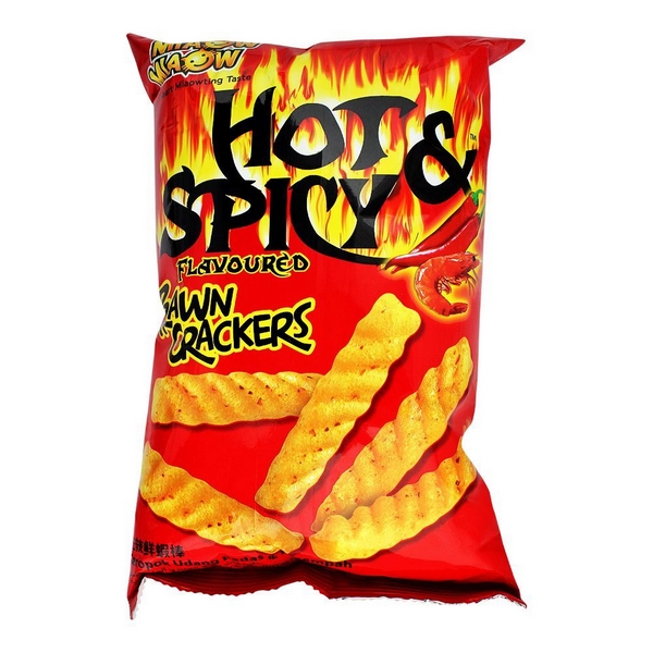 Miaow Miaow Snack Hot & Spicy Prawn Crackers 60g