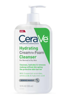 CERA VE HYDRATING CREAM-TO-FOAM CLEANSER  355ML