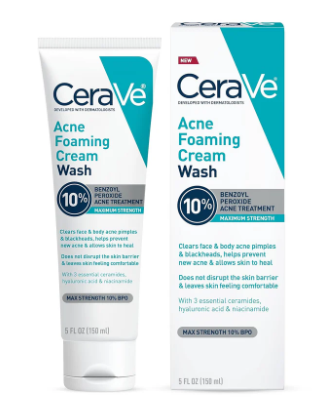CERA VE ACNE FOAMING CREAM 10% WASH 150ML