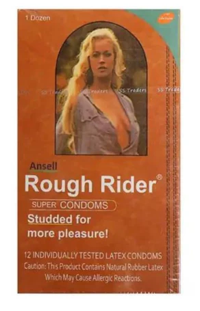 ROUGH RIDER CONDOMS ANSELL 1DOZEN