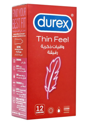 DUREX FEEL THIN 12PC UK