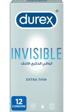 DUREX INVISIBLE EXTRA THIN 12CONDOMS UK
