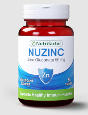 N.F NUZINC ZINC GLUCONATE 50MG 30TAB