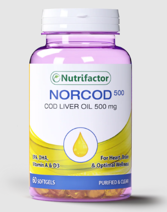 N.F NORCOD COD LIVER 500MG 60SOFTGELS