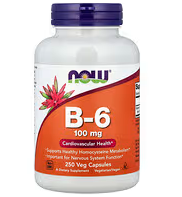 NOW B-6 100MG 250VEG CAPSULES