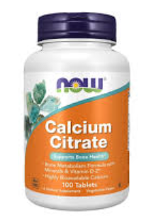 NOW CALCIUM CITRATE 100TAB