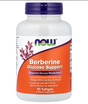 NOW BERBERINE GLUCOSE SUPPORT 90SOFTGELS