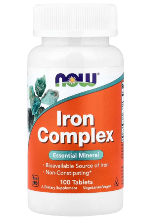 NOW IRON COMPLEX 100TABLETS