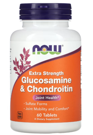 NOW GLUCOSAMINE & CHONDROITIN 60TABLETS