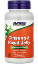 NOW GINSENG & ROYAL JELLY 90CAPSULE
