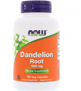 NOW DANDELION ROOT 500MG 100VEG CAPSULE