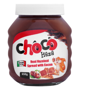 CHOCO HEZE REAL HAZELNUT SPREAD WITH COCOA 650GM