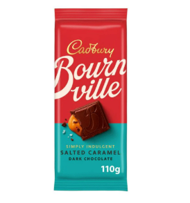 CADBURY BOURN VILLE SALTED CARAMEL CHOCOLATE 110G