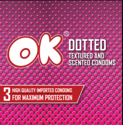 OK DOTTED SCENTED 3CONDOMS
