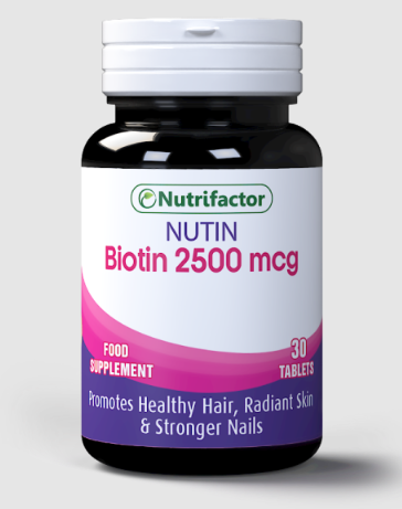 N.F NUTIN BIOTIN 2500MCG 30TAB